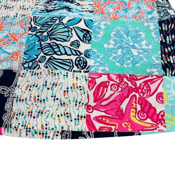 Lilly Pulitzer Patchwork SKIRT size 4 NOT A SKORT - Picture 8 of 13